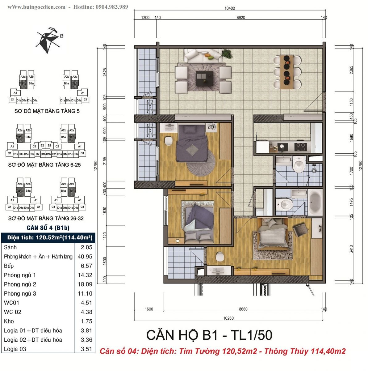 căn số 04 goldsilk complex
