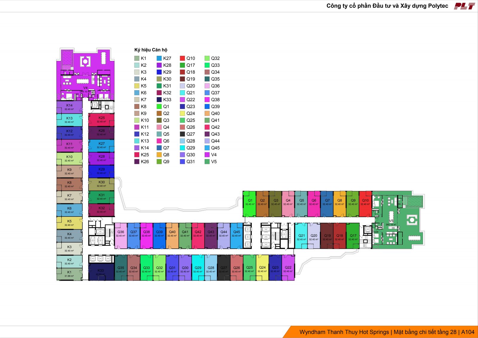 MẶT BẰNG TẦNG 28