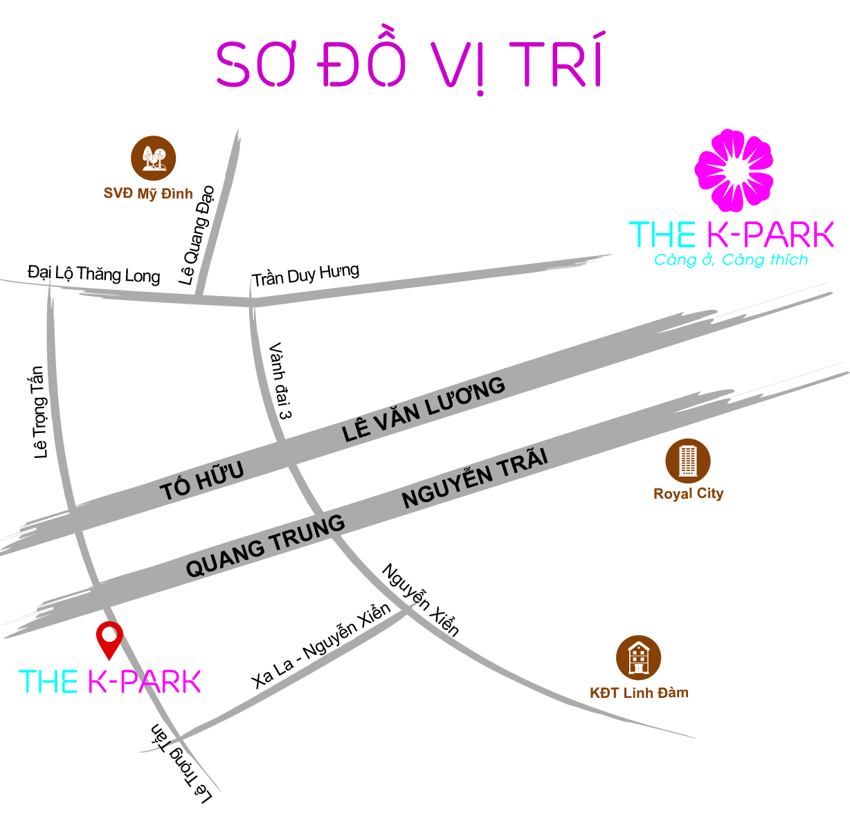 vị trí chung cư the k park