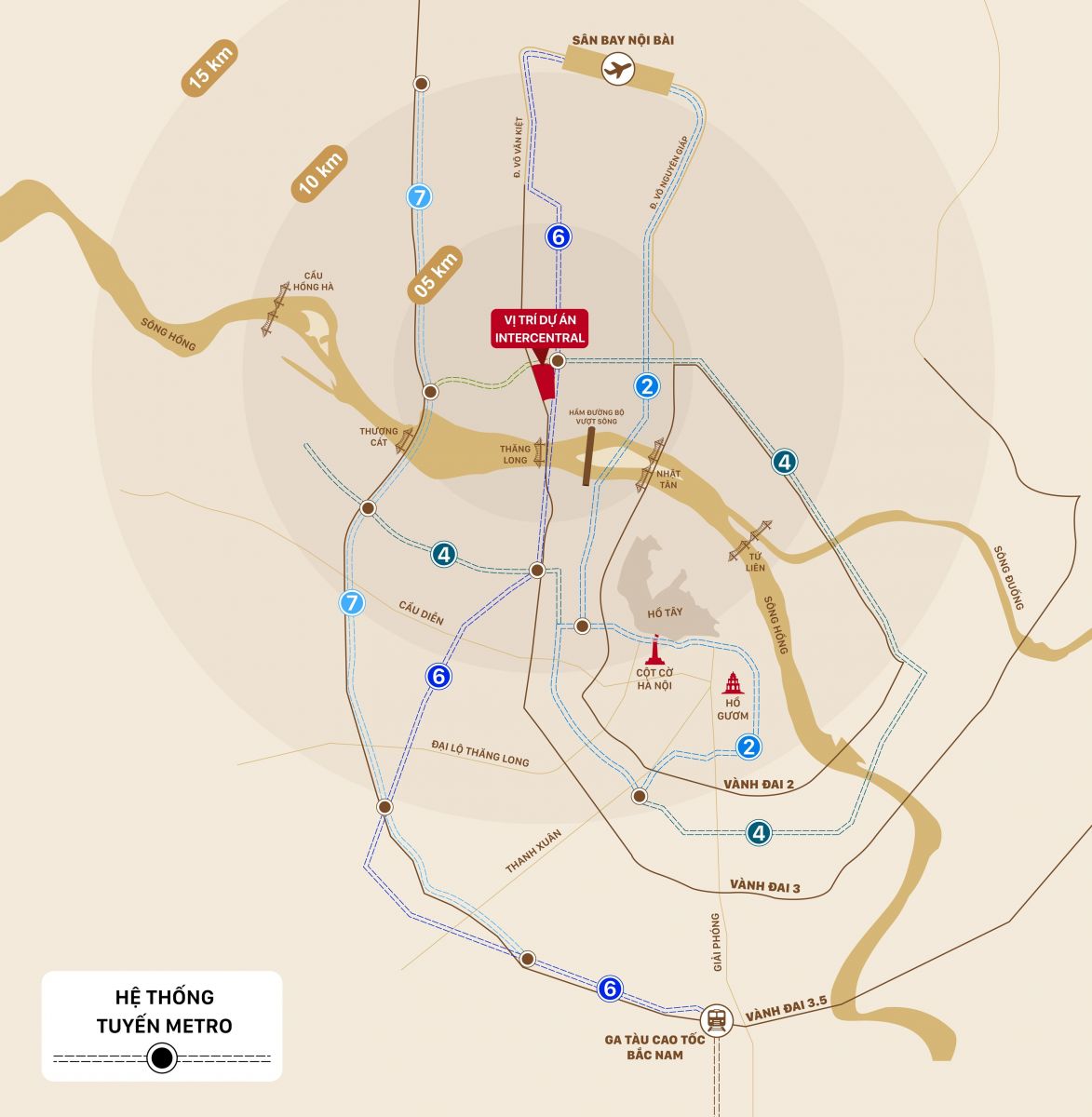 Vị trí The InterCentral Đông Anh