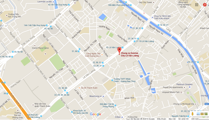 vị trí chung cư sunrise city